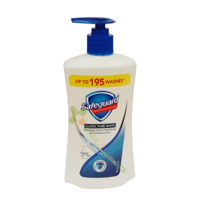 ТЕЧЕН САПУН СЕЙФГАРД КЛАСИК 390 мл / SAFEGUARD PURE WHITE CLASSIC CLEANSING LIQUID HAND SOAP 