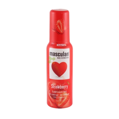 МАСКУЛАН ЛУБРИКАНТ STRAWBERRY ГЕЛ 75 мл / MASCULAN STRAWBERRY LUBRICANT GEL