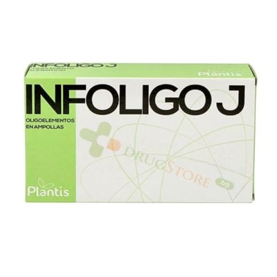 ПЛАНТИС ИНФОЛИГО J ТЕЧНИ ОЛИГО МИКРОЕЛЕМЕНТИ ампули за пиене 5 мл 20 броя / ARTESANIA AGRICOLA PLANTIS INFOLIGO J ampoules 5 ml 