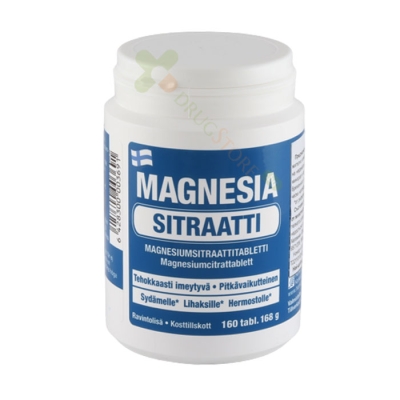 МАГНЕЗИЕВ ЦИТРАТ таблетки 160 броя / HANKINTATUKKU OY MAGNESIA SITRAATTI 