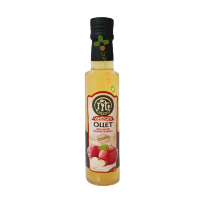 ВИНОЦЕТИ НЕФИЛТРИРАН ЯБЪЛКОВ ОЦЕТ 250 мл / VINOCETI UNFILTERED APPLE VINEGAR 