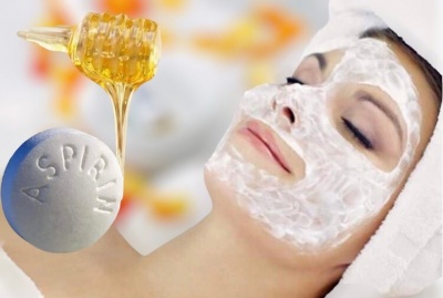 Маска с аспирин и мед - за почистване на лицето