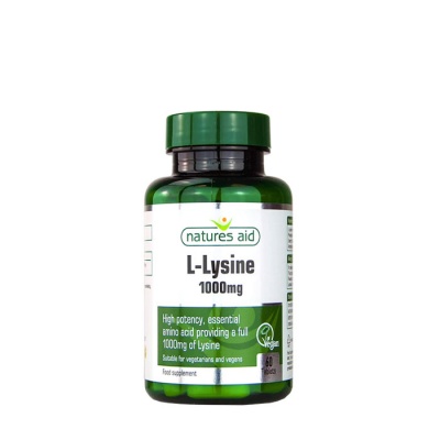 L-ЛИЗИН таблетки 1000 мг. 60 броя / NATURES AID L-LYSINE