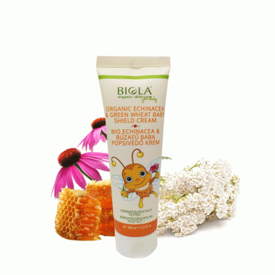 БИОЛА КРЕМ ЗА БЕБЕТА С ЕХИНАЦЕЯ И МЛАДА ПШЕНИЦА 100 мл. / BIOLA ORGANIC ECHINACEA & GREEN WHEAT BABY SHIELD CREAM