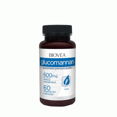 БИОВЕА ГЛЮКОМАНАН капсули 600 мг. 60 броя / BIOVEA GLUCOMANNAN