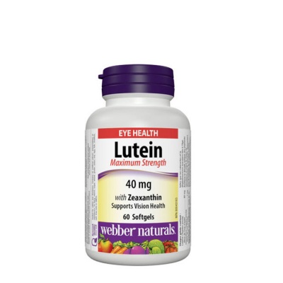 ЛУТЕИН 40 мг. + ЗЕАКСАНТИН 7 мг. капсули 60 броя / WEBBER NATURALS LUTEIN 40 mg. + ZEAXANTHIN 7 mg. MAXIMUM STRENGTH