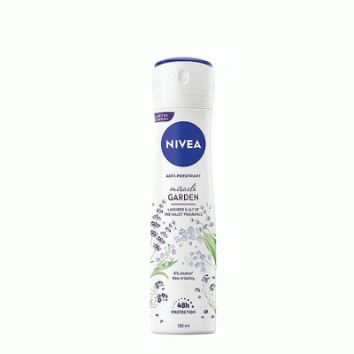 НИВЕА ДЕЗОДОРАНТ MIRACLE GARDEN LAVENDER & LILY OF THE VALLEY FRAGRANCE 150 мл. / NIVEA ANTIPERSPIRANT MIRACLE GARDEN LAVENDER & LILY OF THE VALLEY FRAGRANCE