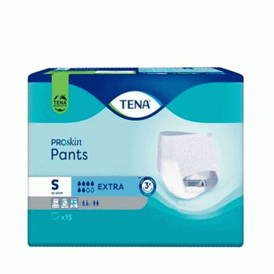 ЕДНОКРАТНО БЕЛЬО ЗА ВЪЗРАСТНИ ТИП ГАЩИ PROSKIN EXTRA S 15 броя / SCA HYGIENE PRODUCTS TENA PROSKIN EXTRA DISPOSABLE PANTS S