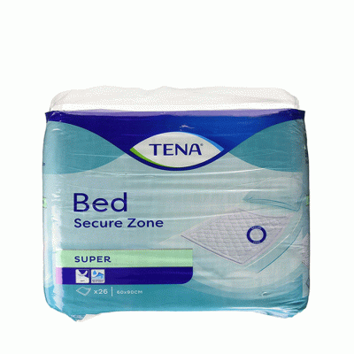ЕДНОКРАТНИ ЧАРШАФИ 60 / 90 26 броя / SCA HYGIENE PRODUCTS TENA BED SUPER SECURE ZONE