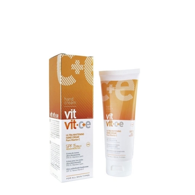 ВИТ ВИТ С + Е УЛТРА ИЗБЕЛВАЩ КРЕМ ЗА РЪЦЕ 100 мл. / DIET ESTHETIC VIT VIT C + E ULTRA WHITENING HAND CREAM SPF 15