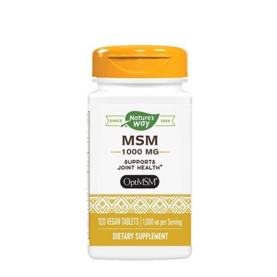 МСМ - МЕТИЛСУЛФОНИЛМЕТАН капсули 1000 мг. 120 броя / / NATURE'S WAY MCM METILSULFONILMETAN