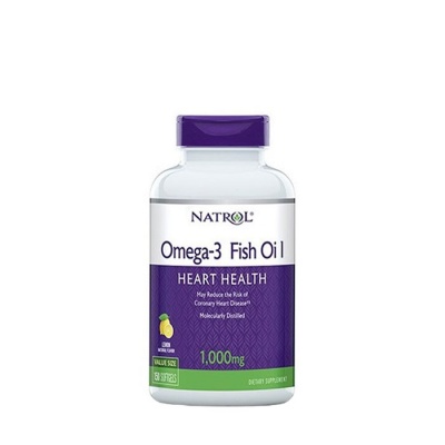 НАТРОЛ ОМЕГА-3 РИБЕНО МАСЛО 1000 мг. 150 броя / NATROL OMEGA-3 FISH OIL 1000 mg.