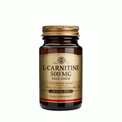 СОЛГАР L-КАРНИТИН таблетки 500 мг. 30 броя / SOLGAR L-CARNITINE