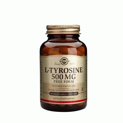 СОЛГАР L-ТИРОЗИН капсули 500 мг. 50 броя / SOLGAR L-TYROSINE