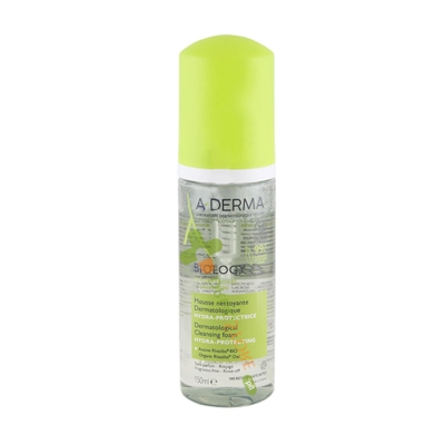 A-DERMA BIOLOGY ДЕРМАТОЛОГИЧНА ПОЧИСТВАЩА ПЯНА ЗА УЯЗВИМА КОЖА 150 мл / A-DERMA BIOLOGY DERMATOLOGICAL CLEANSING FOAM 