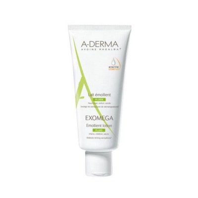А-ДЕРМА МЛЯКО ЗА АТОПИЧНА КОЖА 200 мл. / A- DERMA EXOMEGA EMOLLIENT LOTION FLUID
