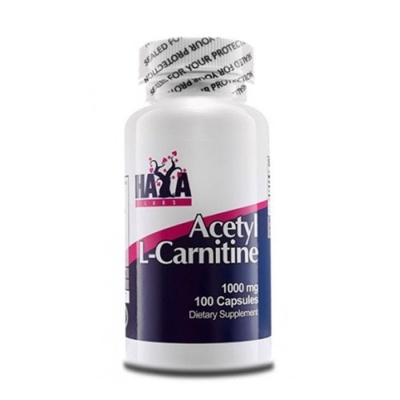 ХАЯ ЛАБС АЦЕТИЛ L-КАРНИТИН капсули 1000 мг. 100 броя / HAYA LABS ACETYL L-CARNITINE
