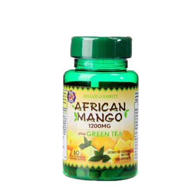 АФРИКАНСКО МАНГО + ЗЕЛЕН ЧАЙ каплети 1200 мг. 60 броя / AFRICAN MANGO WITH GREEN TEA