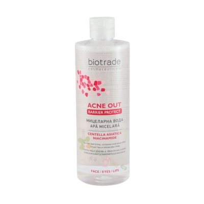 АКНЕ АУТ БАРИЕР ПРОТЕКТ МИЦЕЛАРНА ВОДА 400 мл / ACNE OUT BARRIER PROTECT MICELLAR WATER 