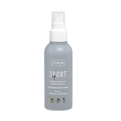 АКВА ТОНЕР ЗА ЛИЦЕ И ТЯЛО SPORT UP 120 мл / ZIAJA SPORT UP AQUA FACE & BODY ТONER 