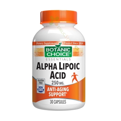 АЛФА ЛИПОЕВА КИСЕЛИНА капсули 250 мг 30 броя / BOTANIC CHOICE ALFA LIPOIC ACID