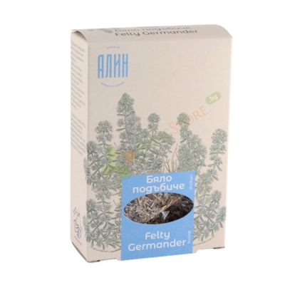 АЛИН ЧАЙ БЯЛО ПОДЪБИЧЕ СТРЪКОВЕ 50 г / ALIN TEA TEUCRII STEMS 
