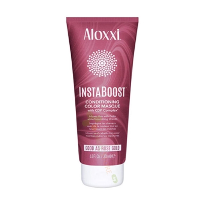 АЛОКСИ ОЦВЕТЯВАЩА МАСКА ЗА КОСА INSTABOOST РОЗОВО ЗЛАТО 200 мл / ALOXXI INSTABOOST CONDITIONING COLOR MASQUE GOOD AS ROSE GOLD