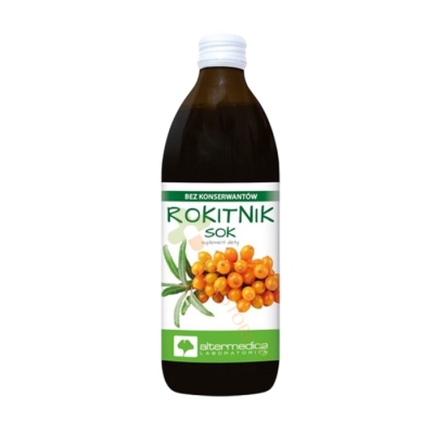 АЛТЕР МЕДИКА МОРСКИ ЗЪРНАСТЕЦ + ВИТАМИН C сок 500 мл / ALTER MEDICA SEA BUCKTORN + VITAMIN C 