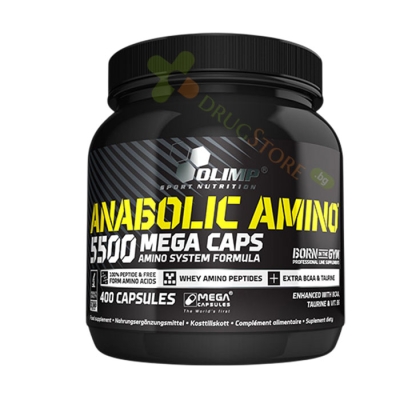 АНАБОЛИК АМИНО 5500 МЕГА КАПС капсули 400 броя / OLIMP SPORT NUTRITION ANABOLIC AMINO 5500 MEGA CAPS 
