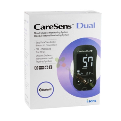 АПАРАТ ЗА ИЗМЕРВАНЕ НА КРЪВНА ЗАХАР И КЕТОНИ КЕЪРСЕНС DUAL / BLOOD GLUCOSE AND KETONE MONITORING SYSTEM CARESENSE DUAL