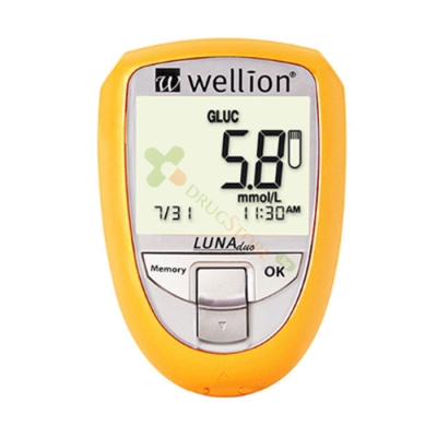 АПАРАТ ЗА ИЗМЕРВАНЕ НА КРЪВНА ЗАХАР WELLION LUNA TRIO / BLOOD GLUCOSE MONITORING SYSTEM WELLION LUNA TRIO