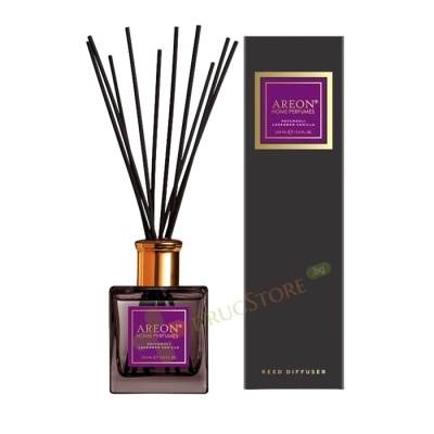 АРЕОН АРОМАТИЗАТОР ПРЕМИУМ PATCHOULI, LAVENDER, VANILLA 150 мл / AREON REED DIFFUSER PREMIUM PATCHOULI, LAVENDER, VANILLA