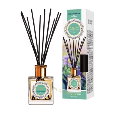 АРЕОН АРОМАТИЗАТОР С НАТУРАЛНО МАСЛО ЛАВАНДУЛА И ФРЕНСКА ГРАДИНА 150 мл / AREON REED DIFFUSER WITH NATURAL LAVENDER OIL AND FRENCH GARDEN