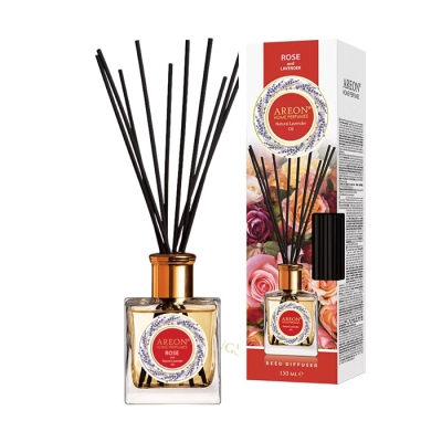 АРЕОН АРОМАТИЗАТОР С НАТУРАЛНО МАСЛО ЛАВАНДУЛА И РОЗА 150 мл / AREON REED DIFFUSER WITH NATURAL LAVENDER OIL AND ROSE