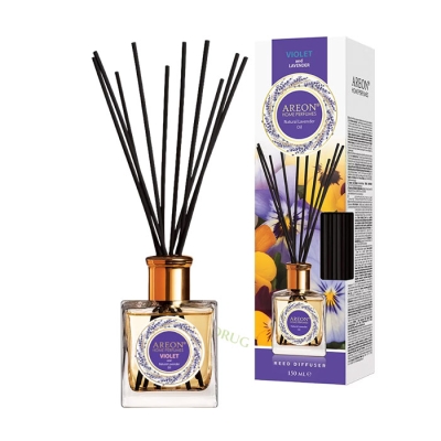 АРЕОН АРОМАТИЗАТОР С НАТУРАЛНО МАСЛО ЛАВАНДУЛА И ВИОЛЕТКА 150 мл / AREON REED DIFFUSER WITH NATURAL LAVENDER OIL AND VIOLET