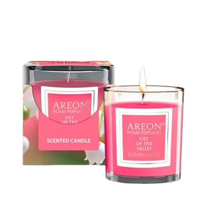АРЕОН АРОМАТНА СВЕЩ LILY OF THE VALLEY 120 г / AREON SCENTED CANDLE LILY OF THE VALLEY