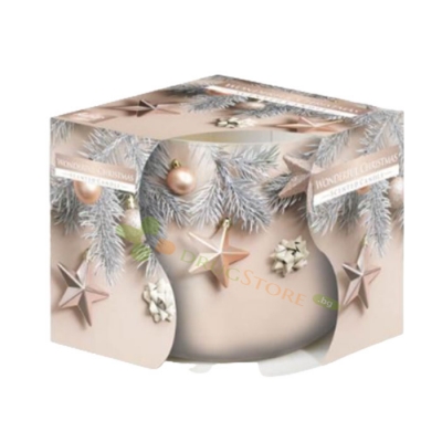 АРОМАТНА СВЕЩ В ЧАША ПРЕКРАСНА КОЛЕДА sn71s-52 / BISPOL SCENTED CANDLE IN A GLASS WONDERFUL CHRISTMAS sn71s-52