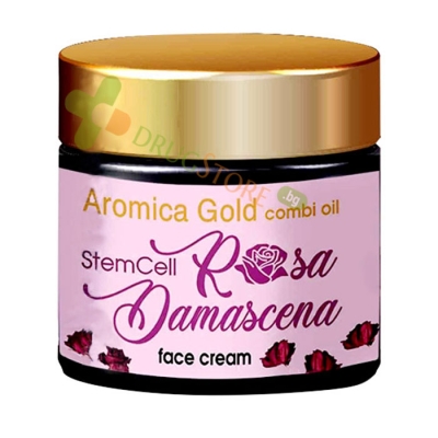 АРОМИКА ГОЛД КРЕМ ЗА ЛИЦЕ СЪС СТВОЛОВИ КЛЕТКИ РОЗА ДАМАСЦЕНА 50 мл / FARMA VET AROMICA GOLD COMBI OIL STEM CELLS ROSA DAMASCENA FACE CREAM