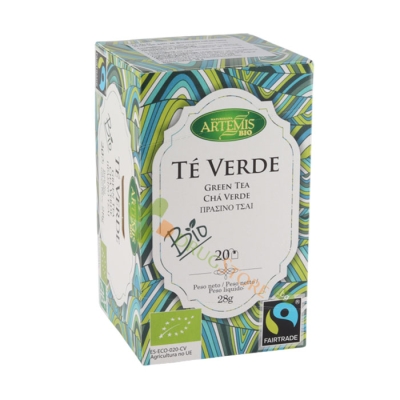 АРТЕМИС БИО ЗЕЛЕН ЧАЙ филтър 20 броя / ARTEMIS BIO GREEN TEA filter bags 
