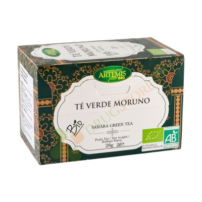 АРТЕМИС БИО ЗЕЛЕН ЧАЙ САХАРА филтър 20 броя / ARTEMIS BIO GREEN TEA SAHARA filter bags