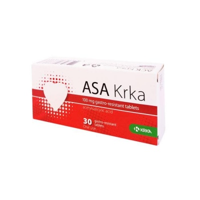 АСК таблетки 100 мг. 30 броя / ASA KRKA tablets 100 mg. x 30