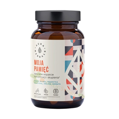 АУРА ХЕРБАЛС БИЛКОВА ФОРМУЛА ЗА ПАМЕТ капсули 60 броя / AURA HERBALS HERBAL MEMORY FORMULA 