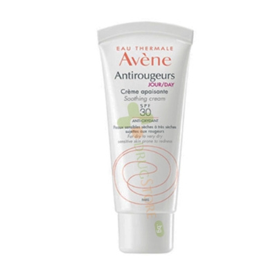 АВЕН АНТИРУЖОР УСПОКОЯВАЩ ДНЕВЕН КРЕМ СЪС SPF 30 40 мл / AVENE ANTIROUGEURS DAY SOOTHING CREAM SPF 