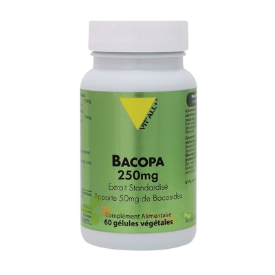 БАКОПА МОНИЕРИ (БРАХМИ) капсули 250 mg 60 броя / VIT`ALL+ BACOPA MONNIERI 