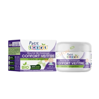 БАЛСАМ ЗА БЕБЕТА И ДЕЦА ЗА СТОМАШЕН КОМФОРТ 40 мл / LES TROIS CHENES PETIT CHENE MASSAGE BALM BELLY COMFORT 