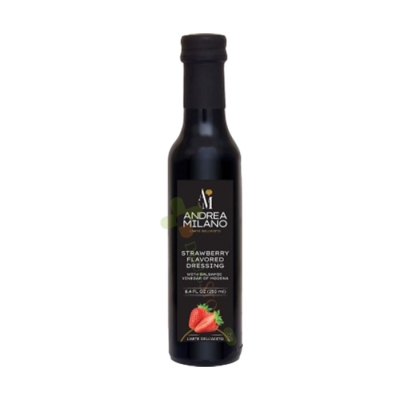 БАЛСАМОВ ОЦЕТ ОТ МОДЕНА С ВКУС НА ЯГОДИ 250 мл / ANDREA MILANO STRAWBERRY FLAVOURED DRESSING WITH VINEGAR OF MODENA 