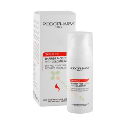 БАРИЕРЕН КРЕМ ЗА ЛИЦЕ С КОЛАСТРА 50 мл / PODOPHARM MED SKINFLEX BARRIER FACE CREAM WITH COLOCTRUM