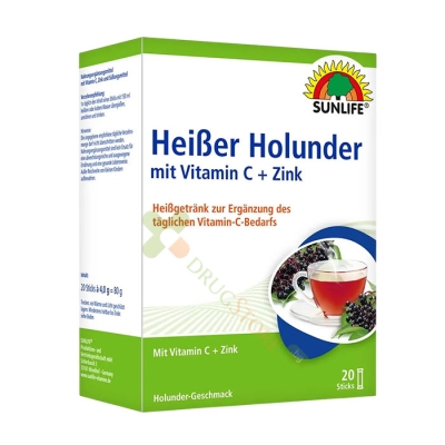 БЪЗ С ВИТАМИН C И ЦИНК саше 20 броя / SUNLIFE ELDERLY WITH VITAMIN C AND ZINC sachets 