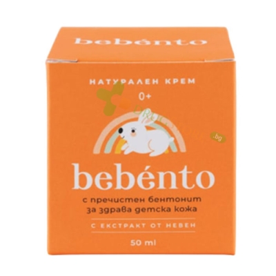 БЕБЕНТО НАТУРАЛЕН КРЕМ ЗА ЗДРАВА ДЕТСКА КОЖА 50 мл / BENTO HEALTH BEBENTO NATURAL CREAM FOR HEALTHY CHILDREN'S SKIN