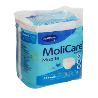 БЕЛЬО ЗА ВЪЗРАСТНИ МОЛИКЕЪР размер S 14 броя / HARTMANN MOLICARE PREMIUM MOBILE ADULT S 